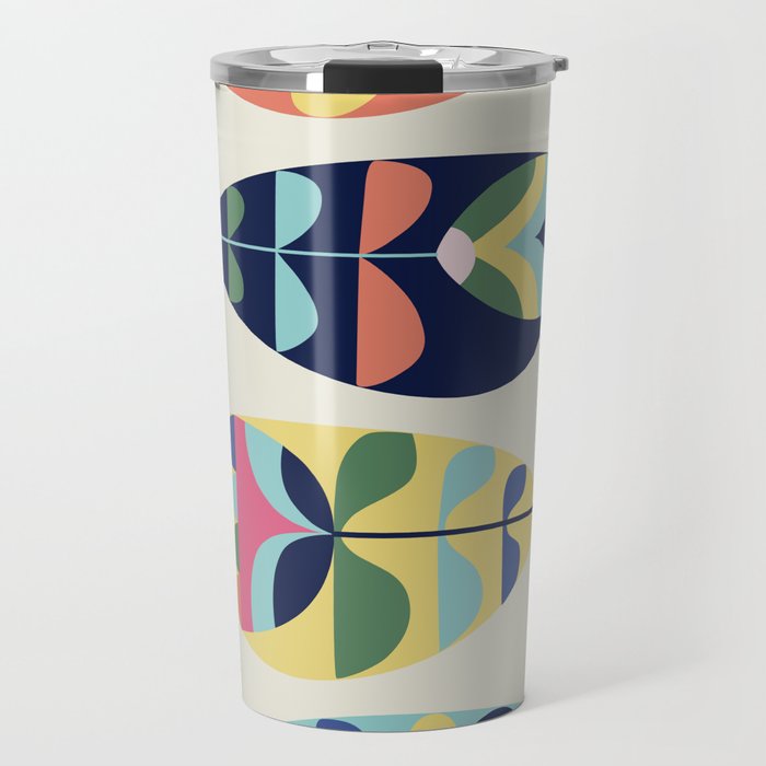 Mid Century Modern Fish Travel Mug Gallery Image 1