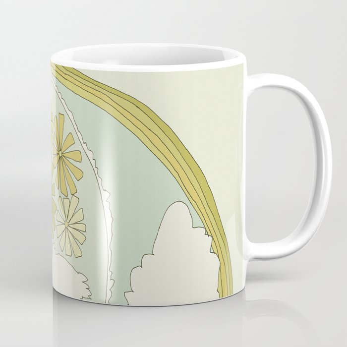 retro 70s surf like buttons // retro surf art by surfy birdy Coffee Mug Gallery Image 1