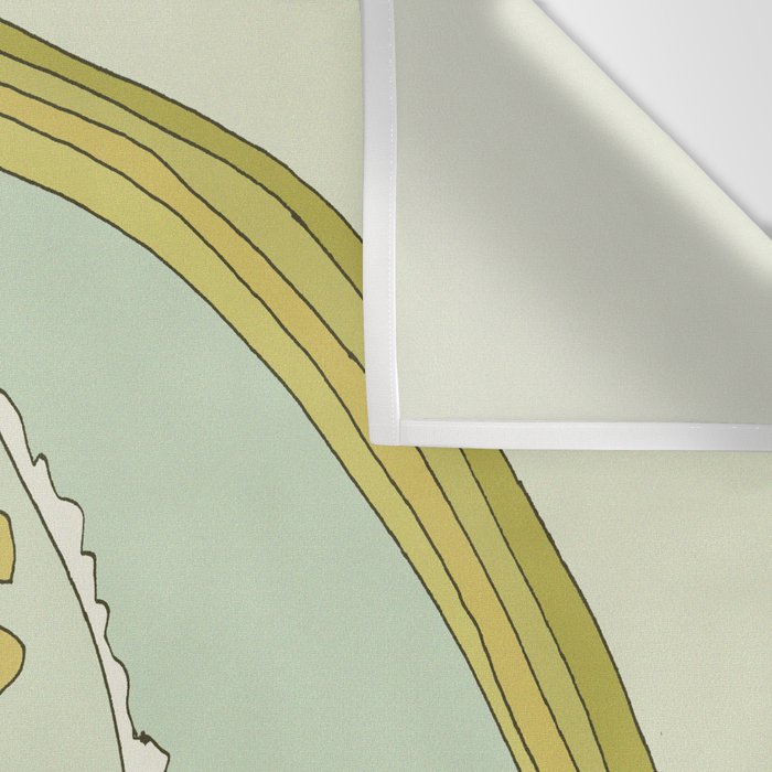 retro 70s surf like buttons // retro surf art by surfy birdy Wall Tapestry Gallery Image 3