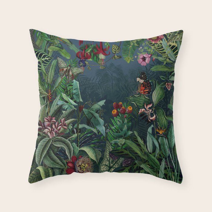 Midnight rainforest I Throw Pillow Gallery Image 6