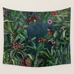 Midnight rainforest I Wall Tapestry Gallery Image 4
