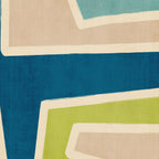 Navy Beige Apple Green White Artwork Coffee Mug Gallery Image 2