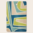 Navy Beige Apple Green White Artwork Cutting Board Gallery Image 1
