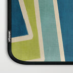 Navy Beige Apple Green White Artwork Laptop Sleeve Gallery Image 3