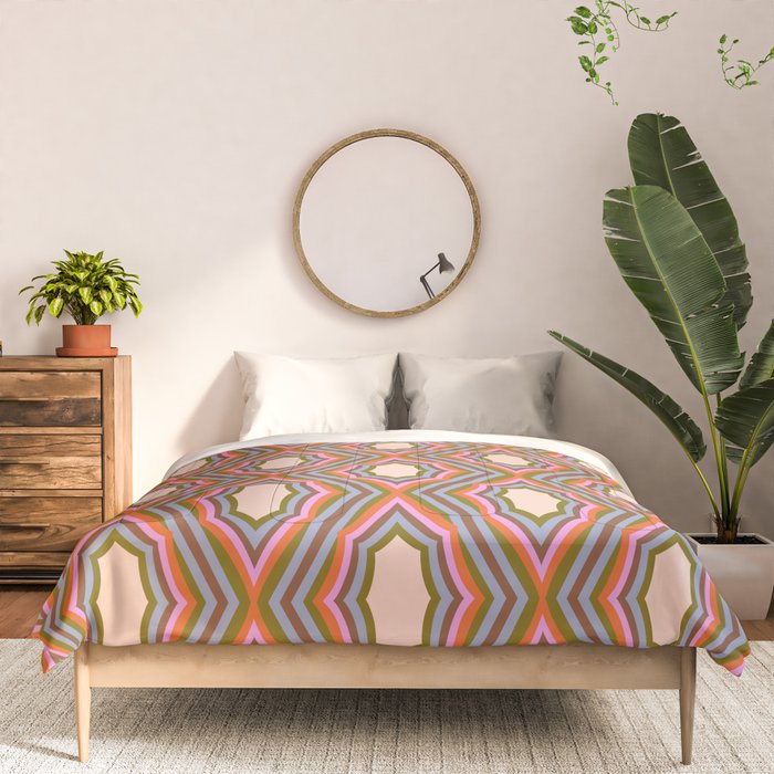 Disco Diamonds Retro Pattern Comforter Gallery Image 3