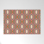 Disco Diamonds Retro Pattern Welcome Mat Gallery Image 1