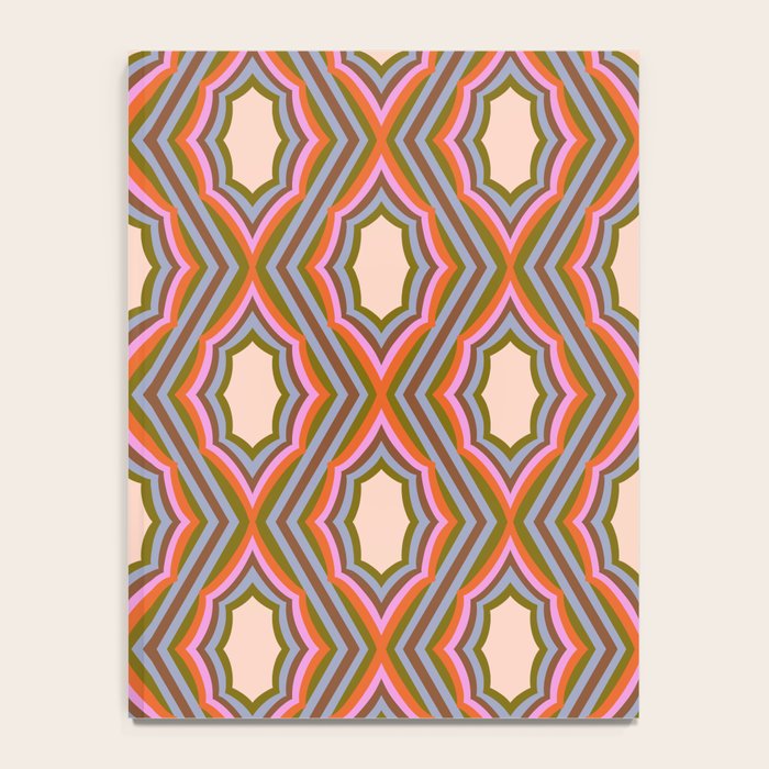 Disco Diamonds Retro Pattern Notebook Gallery Image 4