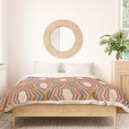 Disco Diamonds Retro Pattern Duvet Cover Gallery Image 3