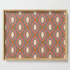 Disco Diamonds Retro Pattern Serving Tray Gallery Image 1
