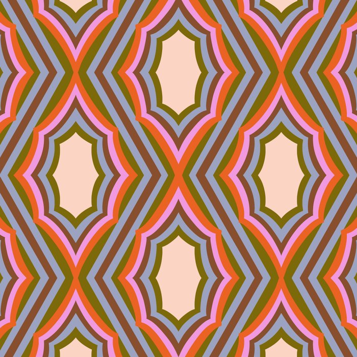 Disco Diamonds Retro Pattern Coffee Mug Gallery Image 2