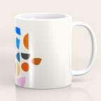 'Possibilities' Mid Century Modern Minimalist Paper Collage Rainbow Colors Coffee Mug Gallery Image 1