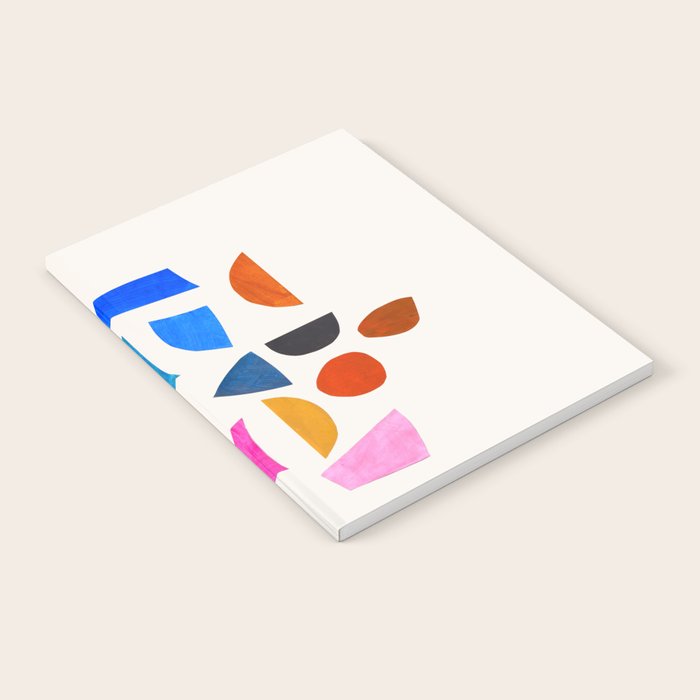 'Possibilities' Mid Century Modern Minimalist Paper Collage Rainbow Colors Notebook Gallery Image 2