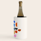 'Possibilities' Mid Century Modern Minimalist Paper Collage Rainbow Colors Wine Chiller Gallery Image 3