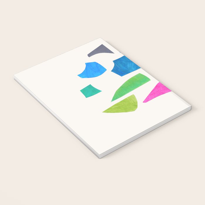 'Possibilities' Mid Century Modern Minimalist Paper Collage Rainbow Colors Notebook Gallery Image 3