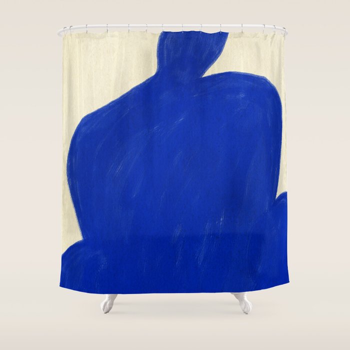 Abstract organic shape Shower Curtain