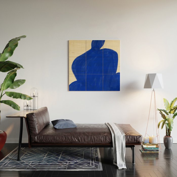 Abstract organic shape Wood Wall Art Gallery Image 2