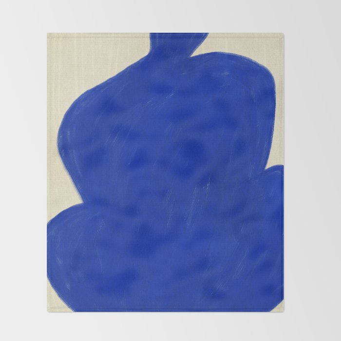 Abstract organic shape Throw Blanket Gallery Image 2