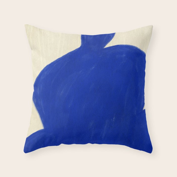Abstract organic shape Throw Pillow Gallery Image 6