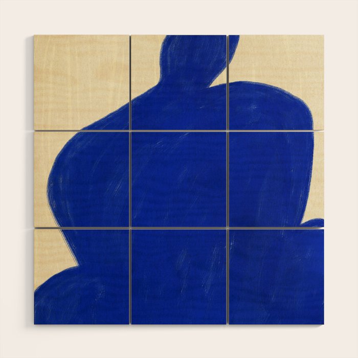 Abstract organic shape Wood Wall Art Gallery Image 1