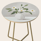 Minimalist Daisy Flowers Side Table Gallery Image 2