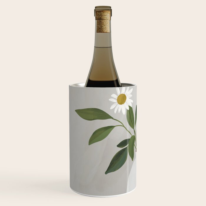 Minimalist Daisy Flowers Wine Chiller Gallery Image 2