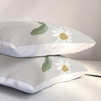 Minimalist Daisy Flowers Pillow Sham Gallery Image 3