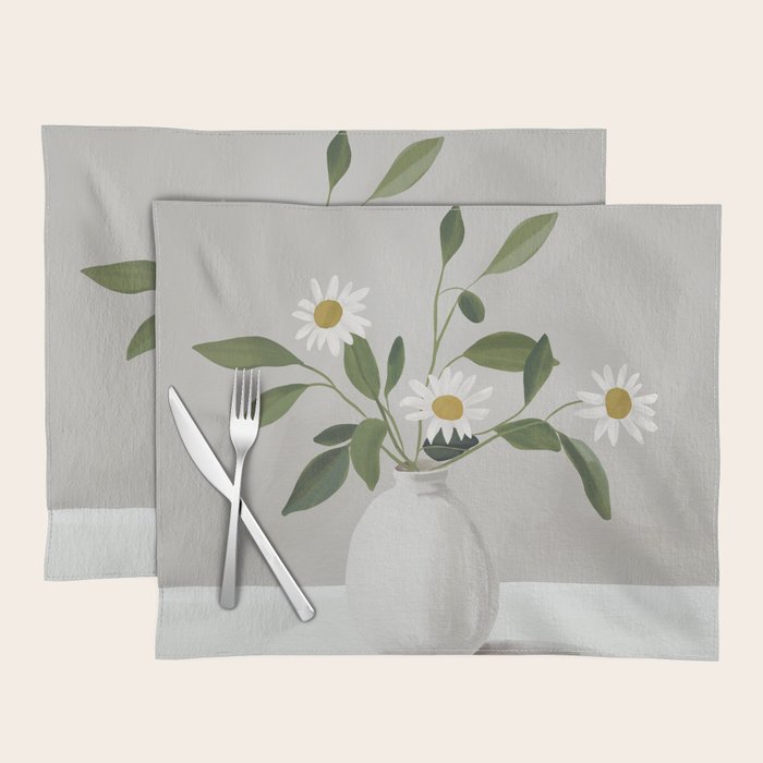 Minimalist Daisy Flowers Placemat Gallery Image 1