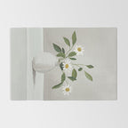 Minimalist Daisy Flowers Rug Gallery Image 2