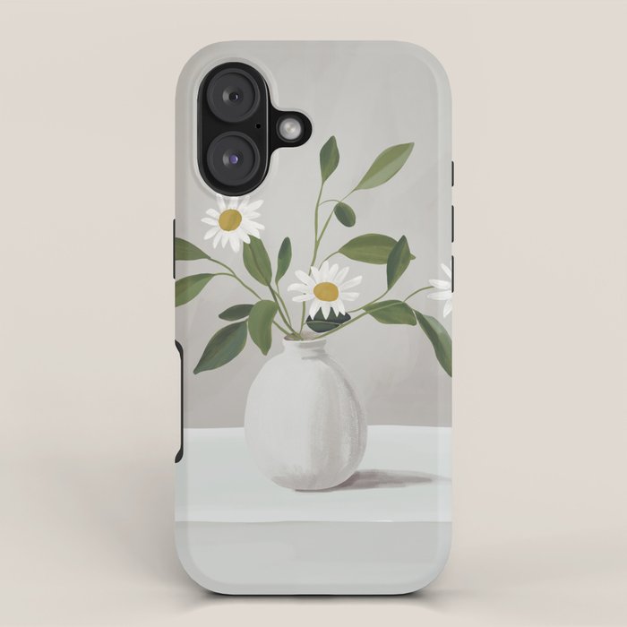 Minimalist Daisy Flowers iPhone Case Gallery Image 1