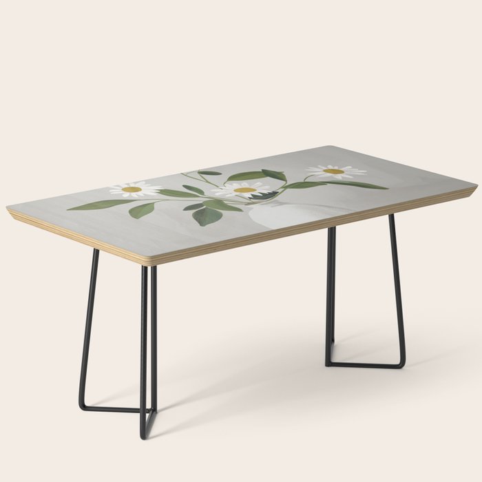 Minimalist Daisy Flowers Coffee Table Gallery Image 1