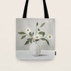 Minimalist Daisy Flowers Tote Bag Gallery Image 1