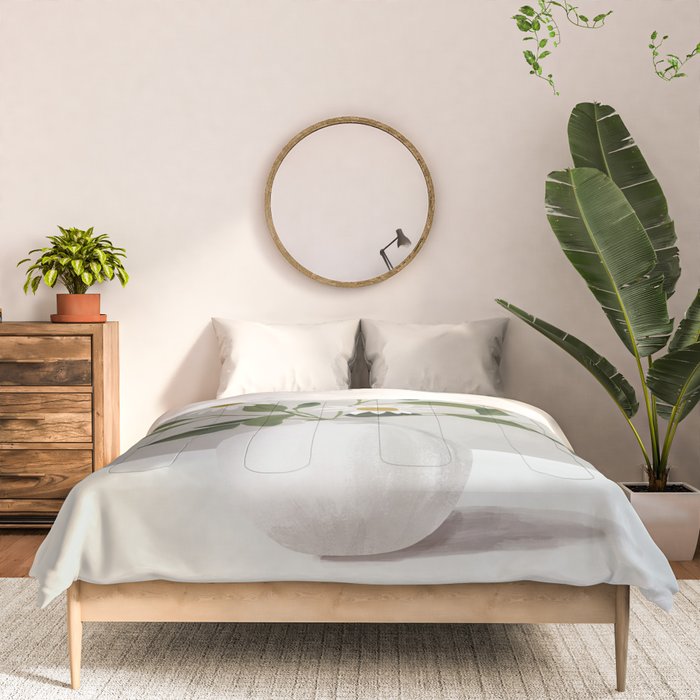 Minimalist Daisy Flowers Comforter Gallery Image 3