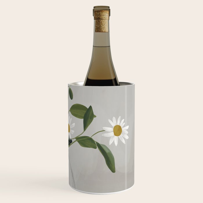 Minimalist Daisy Flowers Wine Chiller Gallery Image 3