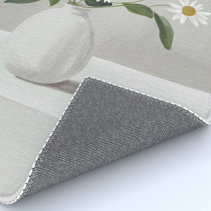 Minimalist Daisy Flowers Rug Gallery Image 4