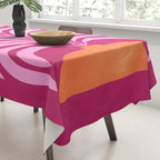 THE VASE 02: Bordeaux Wine Leaves Tablecloth Gallery Image 3