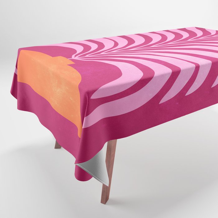 THE VASE 02: Bordeaux Wine Leaves Tablecloth Gallery Image 1