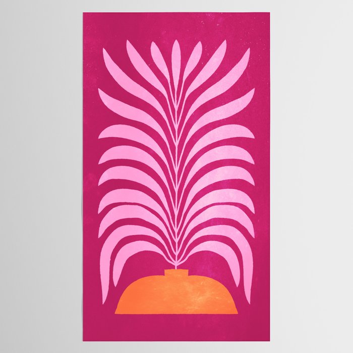 THE VASE 02: Bordeaux Wine Leaves Tablecloth Gallery Image 2