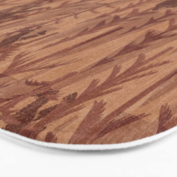 Subtle Sasquatch - Rust Bath Mat Gallery Image 3