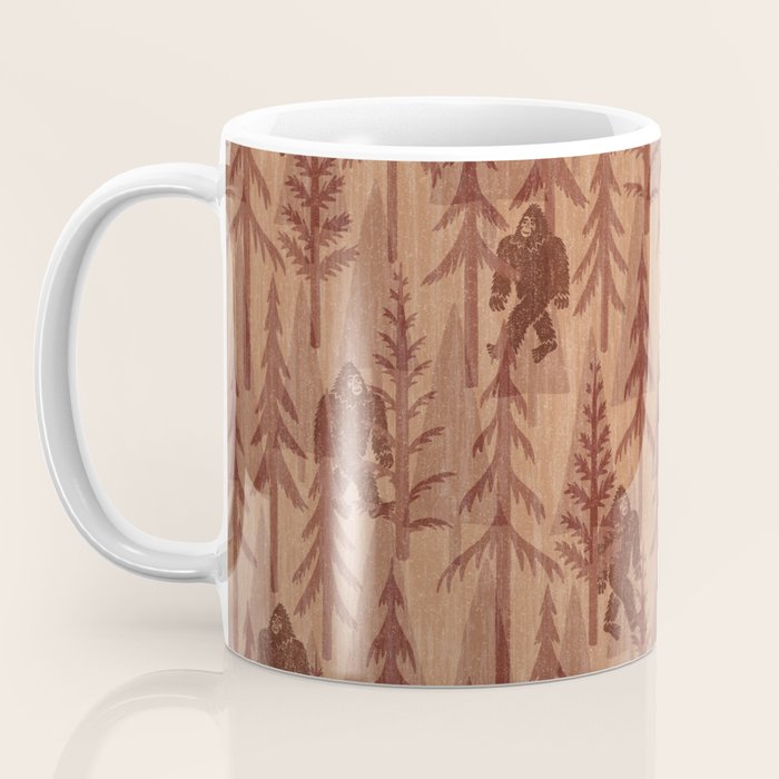 Subtle Sasquatch - Rust Coffee Mug Gallery Image 3