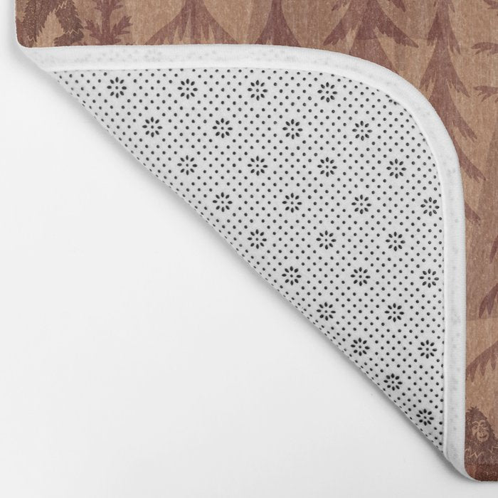 Subtle Sasquatch - Rust Bath Mat Gallery Image 2