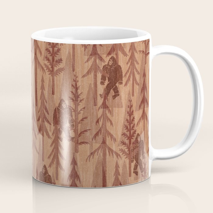 Subtle Sasquatch - Rust Coffee Mug Gallery Image 1