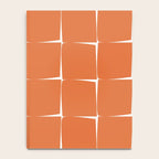 Midcentury Modern Flux Check Grid Pattern in Burnt Orange Tones on White Notebook Gallery Image 4
