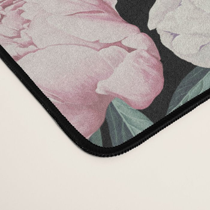 Chic Peonies on Black Desk Mat Gallery Image 4