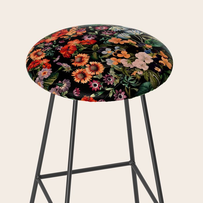 Glow in the Dark Botanicals II Stool Gallery Image 2