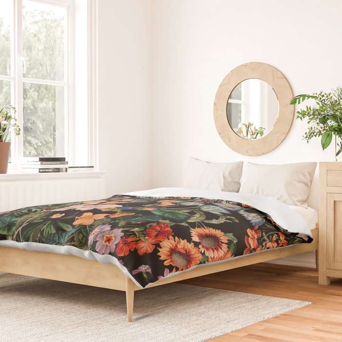 Glow in the Dark Botanicals II Duvet Cover Gallery Image 2