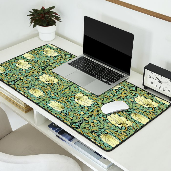 William Morris Pimpernel patterns design  Desk Mat Gallery Image 2