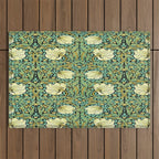 William Morris Pimpernel patterns design  Outdoor Rug Gallery Image 1
