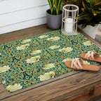 William Morris Pimpernel patterns design  Outdoor Rug Gallery Image 2