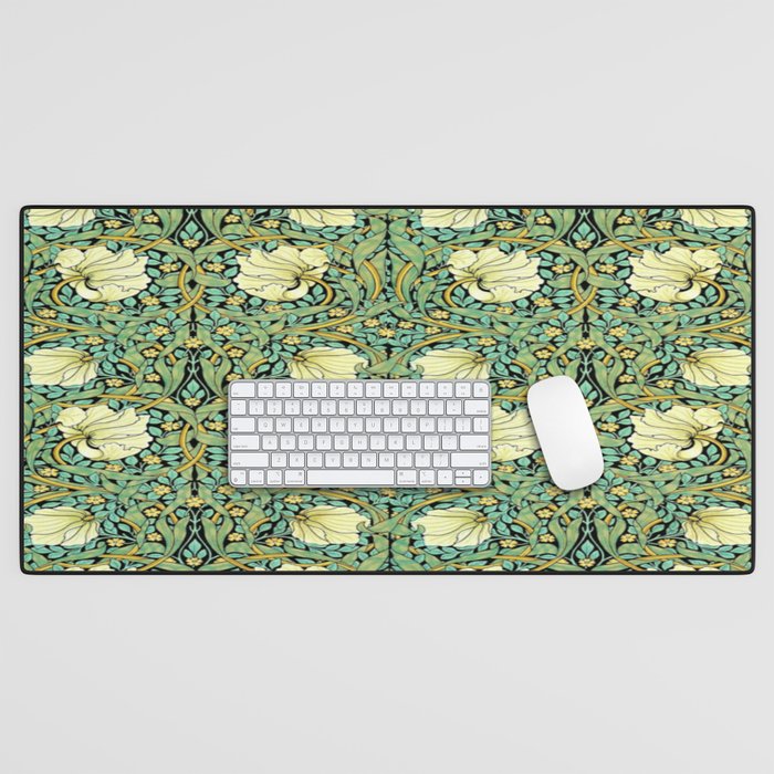 William Morris Pimpernel patterns design  Desk Mat Gallery Image 1