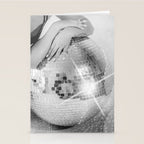 Disco Glow - Black and White Photography Stationery Card Gallery Image 2